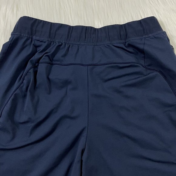 Lululemon Men's Size Medium Nautical Navy Blue‎ The Fundamental Shorts - Picture 7 of 9